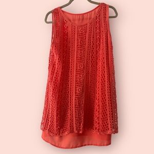 Coral Summer mini dress - size small
